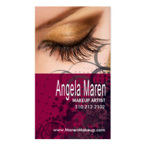 Exotic Eyes Makeup Artist Business Card