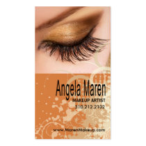 Exotic Eyes Makeup Artist Business Card