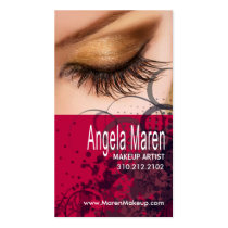 Exotic Eyes Makeup Artist Business Card