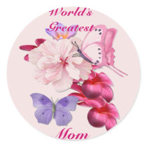 Exotic Floral for Mom Stickers
