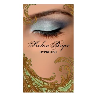 Exotic Floral Hypnotist Business Card by StylishBusinessCards