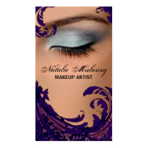 Exotic Floral Makeup Artist Business Card
