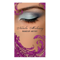 Exotic Floral Makeup Artist Business Card