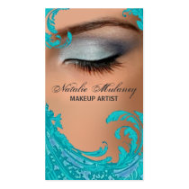 Exotic Floral Makeup Artist Business Card