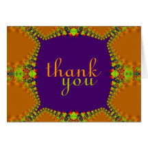 Exotic Lace Thank You Gracias Merci Danke Card