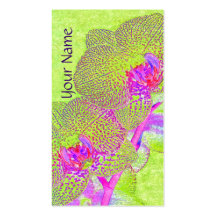 Exotic orchid florist business card