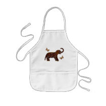 Exotic Rose Elephant Toddler Apron