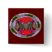 Exotic Spider Dance Pinback Buttons