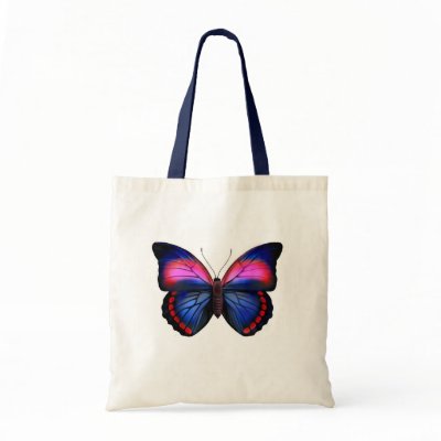 Exotic Tropical Butterfly Bag by twopurringcats