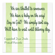 Expecting a Baby Announcement