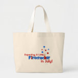 Expecting A Little Firecracker in July Tote Bag