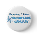 Expecting A Little Snowflake in January Maternity Pin
