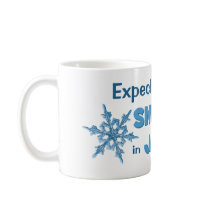 Expecting A Little Snowflake in January Maternity Coffee Mugs