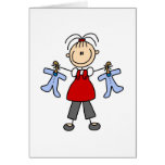 Expecting Baby Stick Figure Card