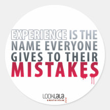 Experience Mistakes Sticker