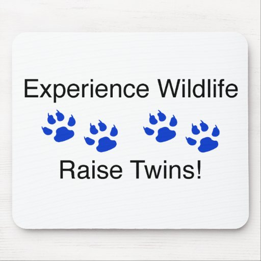 Experience Wildlife Raise Twins Mousepad