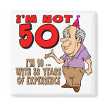 Experienced 18 Year Old 50th Birthday Gifts Fridge Magnets