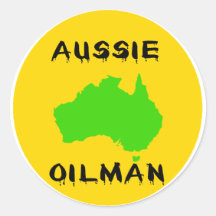 Expert pétrolier australien adhésif rond