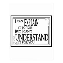 Explain vs Understand Post Card