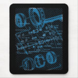 Exploded Hub Diagram (blue on dark) mousepads