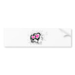 Exploding Hearts Emo Alternative Grunge Rock Punk Bumper Sticker