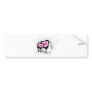Exploding Hearts Emo Alternative Grunge Rock Punk Bumper Sticker