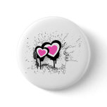 Exploding Hearts Emo Alternative Grunge Rock Punk Pinback Button