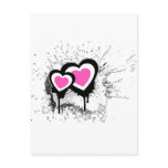 Exploding Hearts Emo Alternative Grunge Rock Punk Post Card