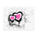 Exploding Hearts Emo Alternative Grunge Rock Punk Postcard