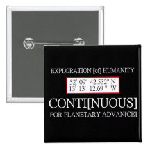 Exploration [of] Humanity Rendlesham Binary Code Pin