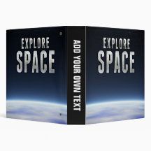 Explore Space Vinyl Binders