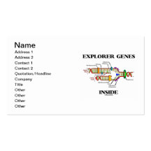 Explorer Genes Inside (DNA Replication) Business Card Template