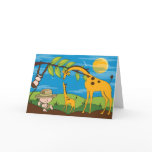 Explorer on Jungle Safari Birthday Invitation Card