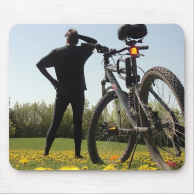 Exploring on a Bike 2 Mousepad by MDKgraphics