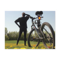 Exploring on a Bike 2 Postcard