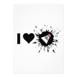 Explosive I Love Badminton Invitations