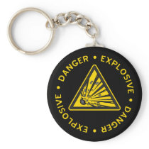 Explosive Warning Keychain