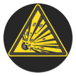 Explosive Warning Sticker