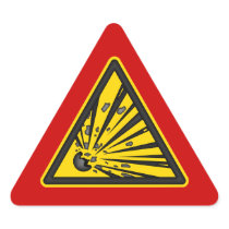 Explosive Warning Sticker