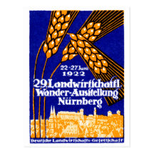 Exposition 1922 agricole de Nuremberg Carte Postale