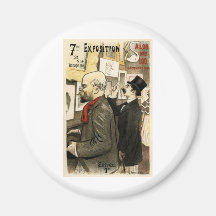 exposition salon des 100 refrigerator magnet