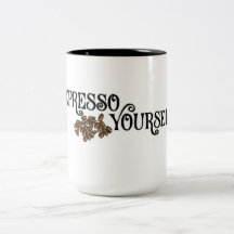 Express yourself coffee mug