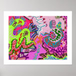 Expression Fantastic, abstract Poster