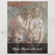 Expulsion From Paradise  By Masaccio (Best Quality Custom Flyer