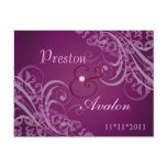 Exquisite Baroque Pink Save The Date Postcard