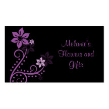 Exquisite Flowers Business Card, Wisteria