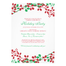 Exquisite Garden Christmas Invitation - New