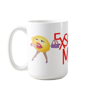 'exsqueeze me?' funny lemon humourous Mug by popiconz