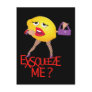 'exsqueeze me?' funny lemon humourous Postcard