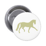 Extended Trot Dressage Horse (sage green) Pin